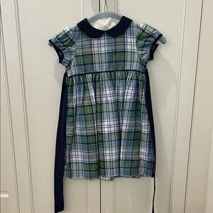 Bella Bliss Plaid Dress with Peter Pan Collar
